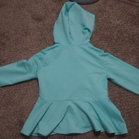 Champion Girls Hoodie Size 5 Blue Full Zip Long Sleeve Logo Toddler Jacket - Picture 4 of 7